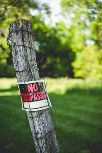 Free Stock Photos for Blogs - No Trespassing Sign