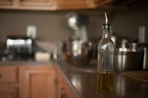 Free Stock Photos for Blogs - Olive Oil on the Kitchen Counter