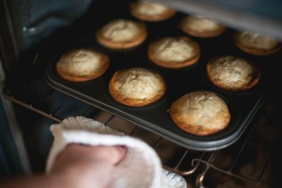 Free Stock Photos for Blogs - Banana Muffins in the Oven