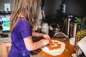 Free Stock Photos for Blogs - Child Making Pizza 1