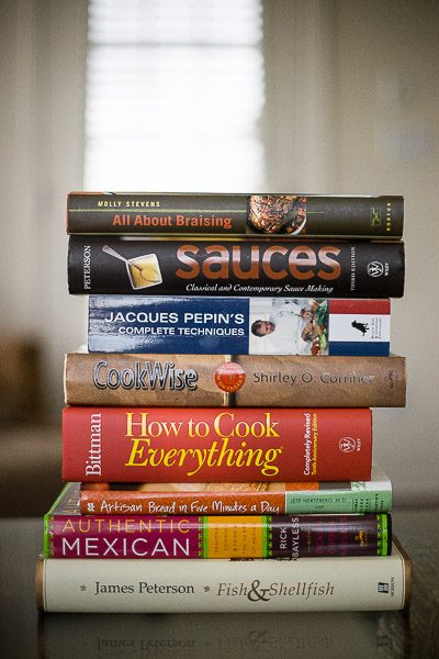 Free Stock Photos for Blogs - Stack of Cookbooks 1