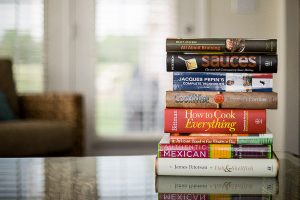 Free Stock Photos for Blogs - Stack of Cookbooks 7