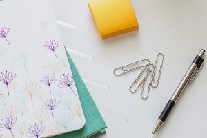 Free Stock Photos for Blogs - Teal and Yellow Office Desk 5