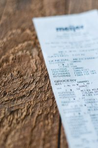 Free Stock Photos for Blogs - Grocery Receipt 3