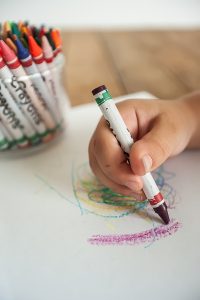 Free Stock Photos for Blogs - Child Coloring with Crayons 2
