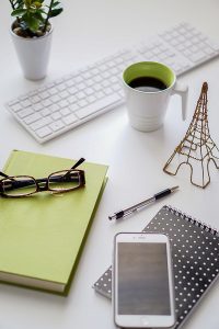 Free Stock Photos for Blogs - Black and Green Office Desk 10