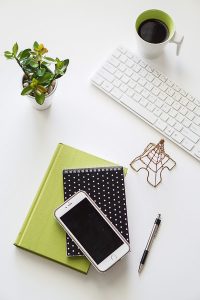 Free Stock Photos for Blogs - Black and Green Office Desk 14