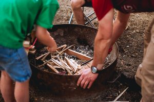 Free Stock Photos for Blogs - Building a Campfire 1