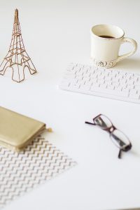 Free Stock Photos for Blogs - Paris Gold and Cream Office Desk 9