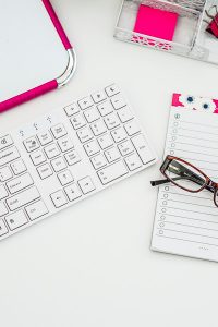 Free Stock Photos for Blogs - Hot Pink Office Desk 3